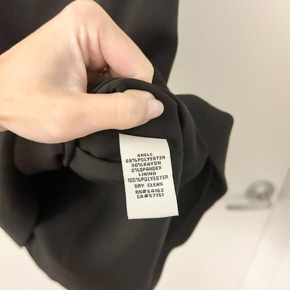 Eliza J. Embellished Crepe Sheath Cocktail Black Dress Size 6 - Picture 6 of 8